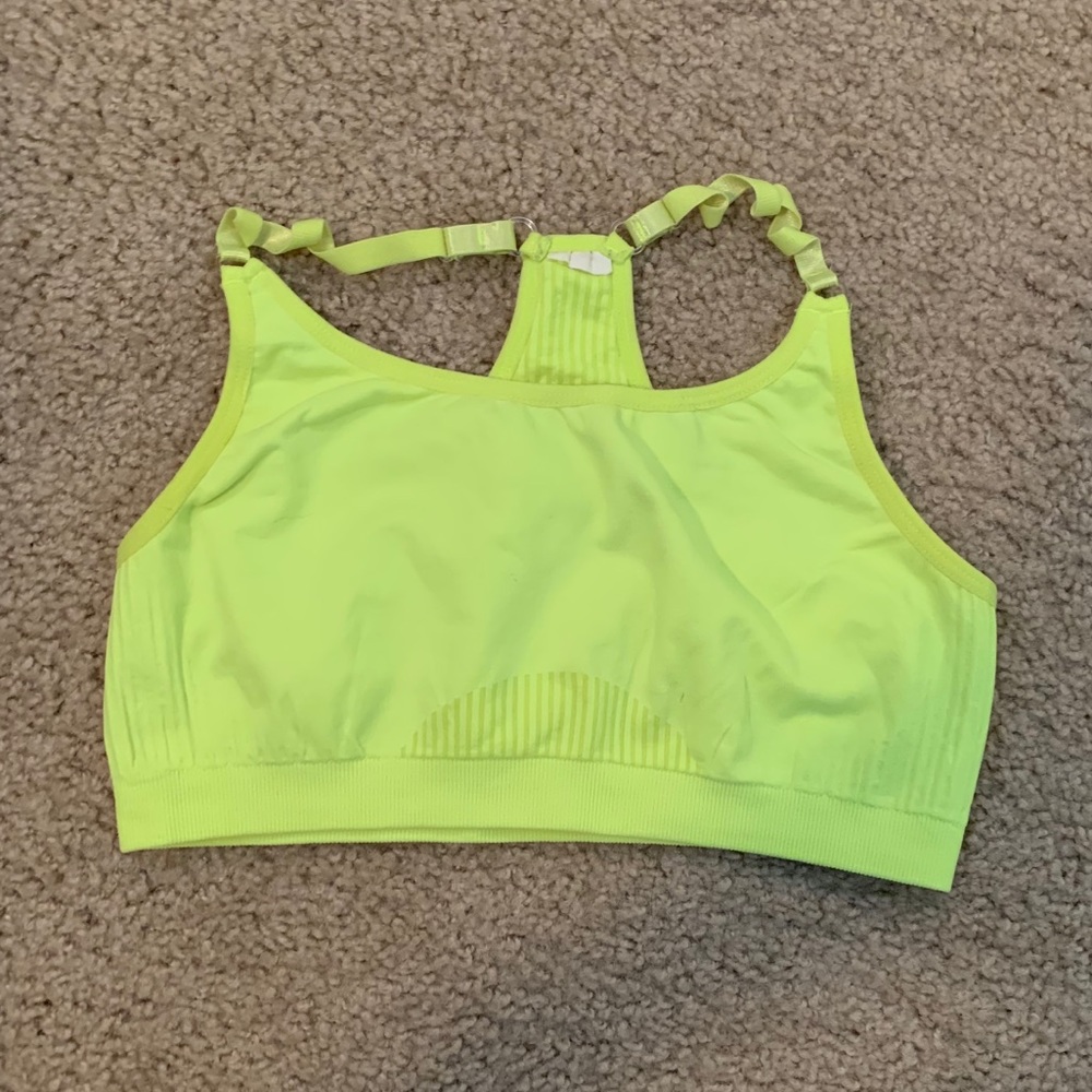 Fabletics Neon Yellow Sports Bra